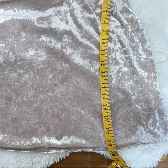 Zara champagne crushed velvet tank top size small - Picture 7 of 7